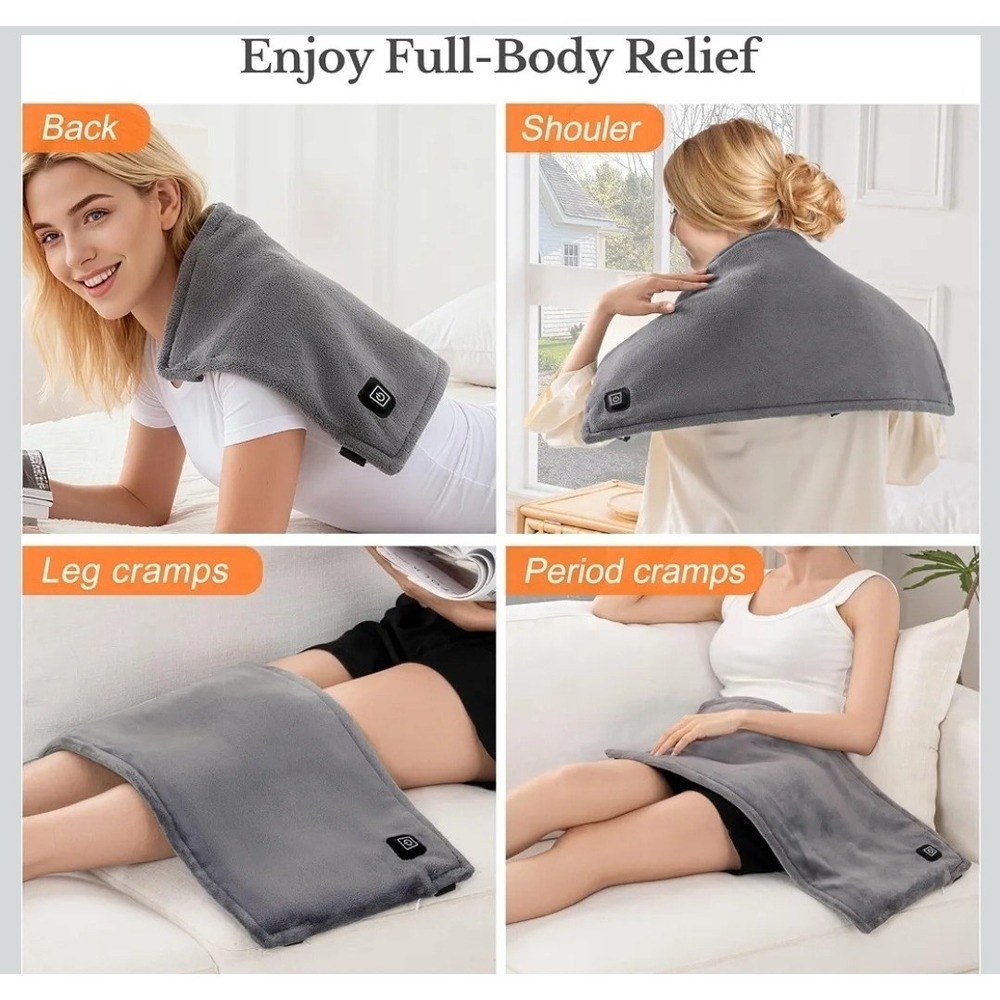 Cordless Heated Pad with Portable Battery Pack - Battery Or Plug Outlet - Picture 9 of 9